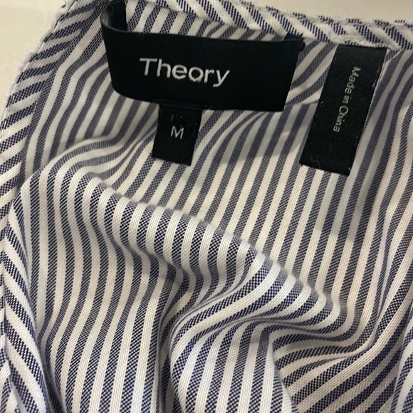 COTTON BLUE AND WHITE STRIPED TOP - Picture 5 of 6